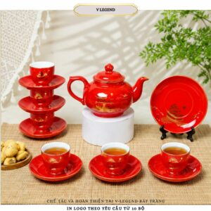 bộ ấm trà đỏ