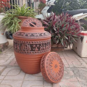 Alternative view of Chum sành ngâm rượu cao cấp 10 lit đến 50L hoa văn Trống Đồng - Hàng kỹ sắc nét