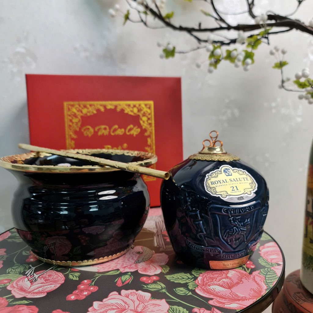 điếu bát chiva xanh bọc đồng