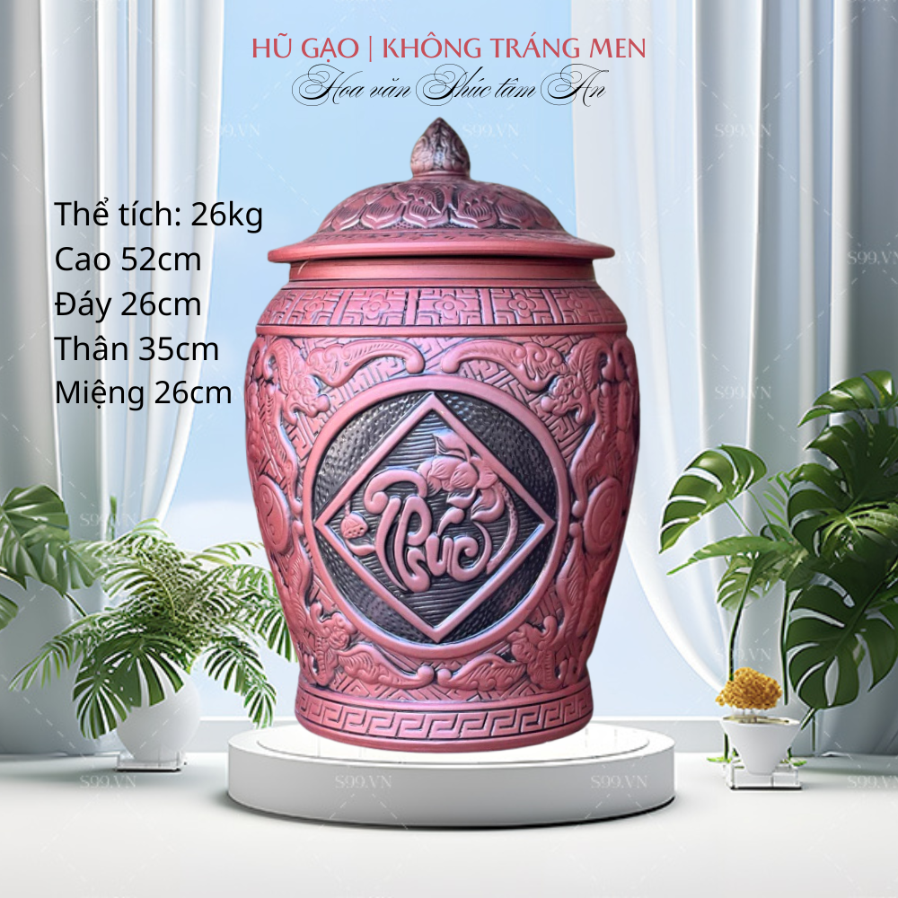 hũ đựng gạo Bát tràng