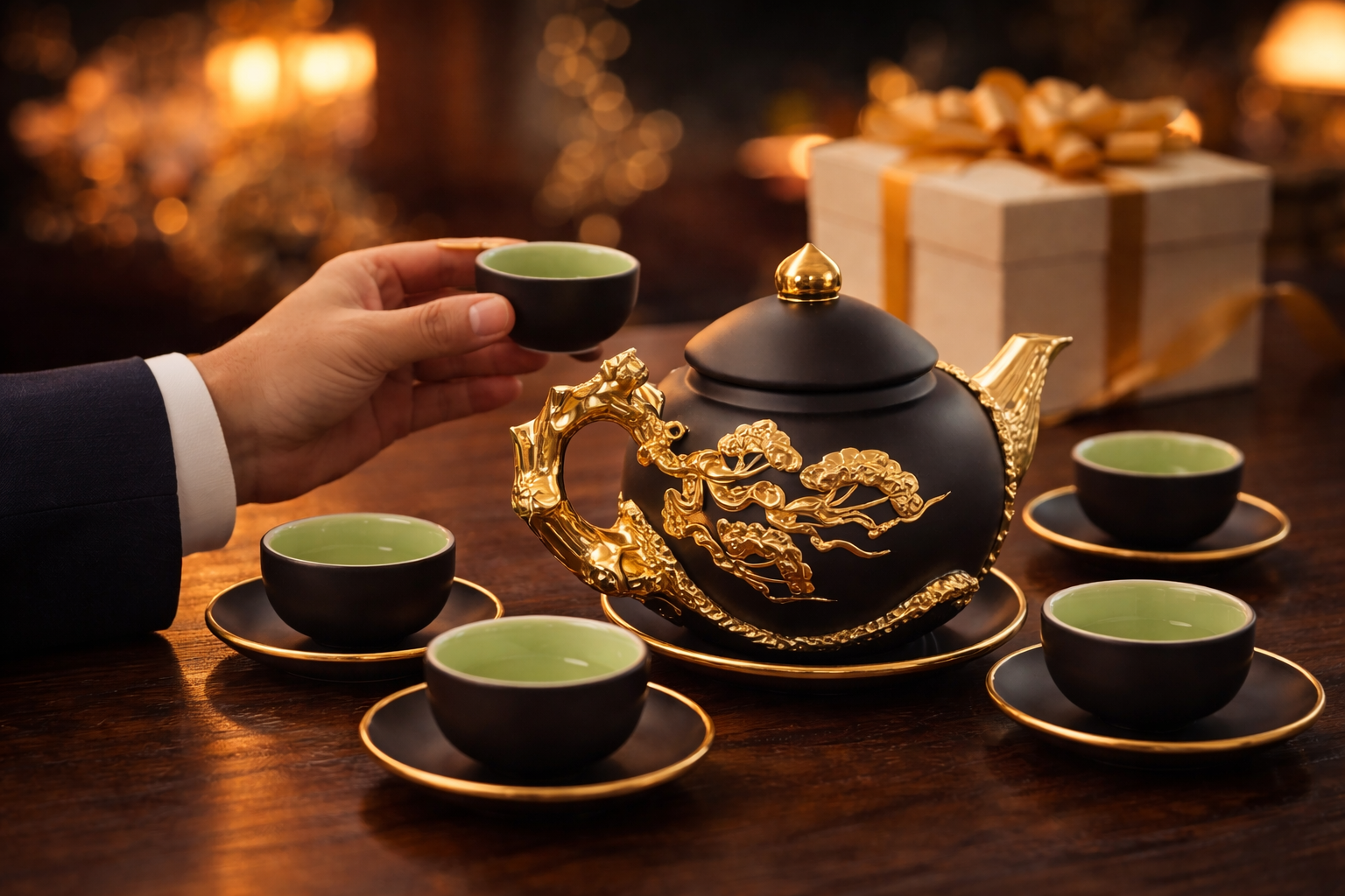 Ấm chén đẹp giúp tôn giá trị không gian và đẳng cấp gia chủ