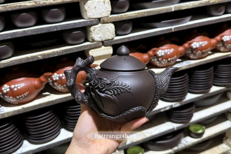 lò ấm chén tử sa bát tràng