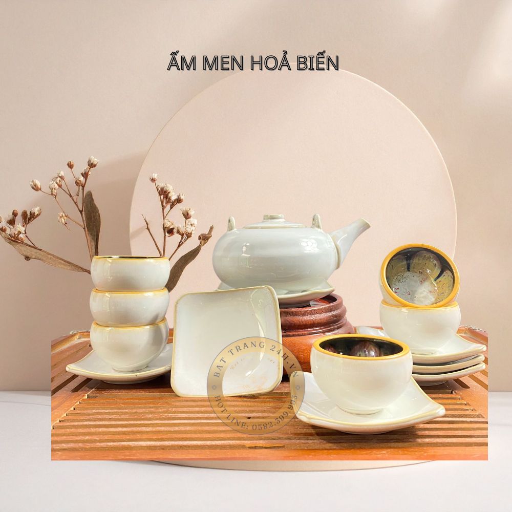 ấm chén in logo