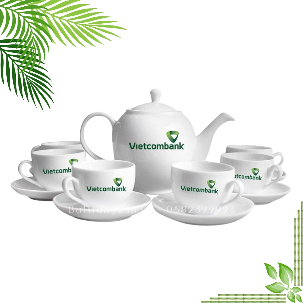 ấm chén bát tràng in logo số lượng lớn