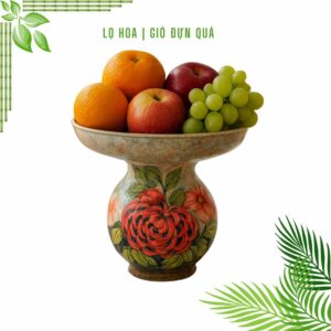 giỏ sứ đựng quả bày bàn sang trọng