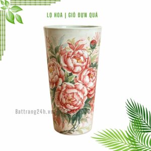 lọ hoa vẽ thủ công