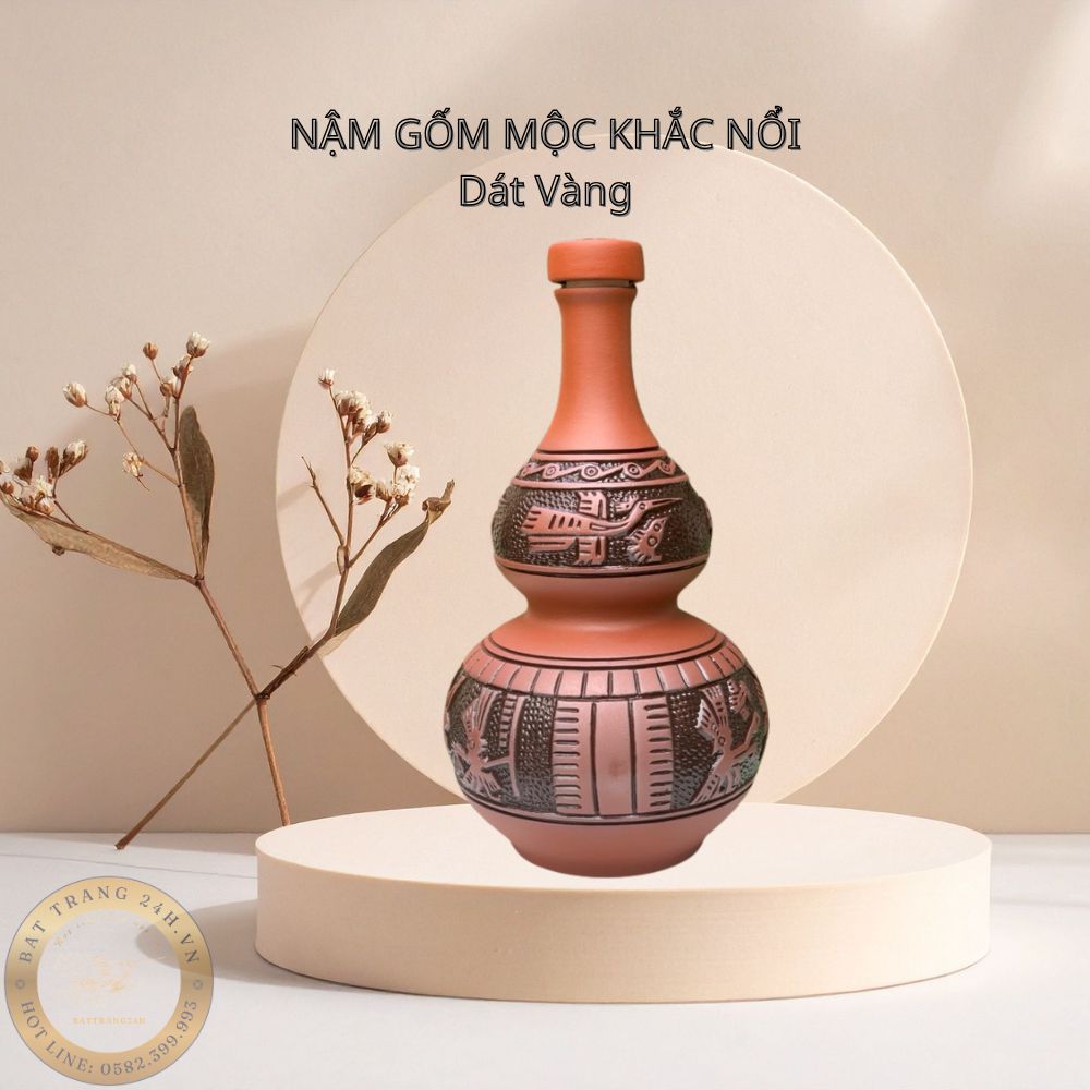 Nậm gốm đựng Ruou nước – dung tích 300ml đến 1L | Phù hợp quán ăn, nhà hàng