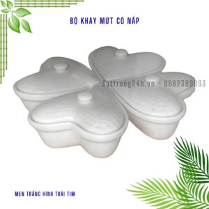 khay mứt trái tim