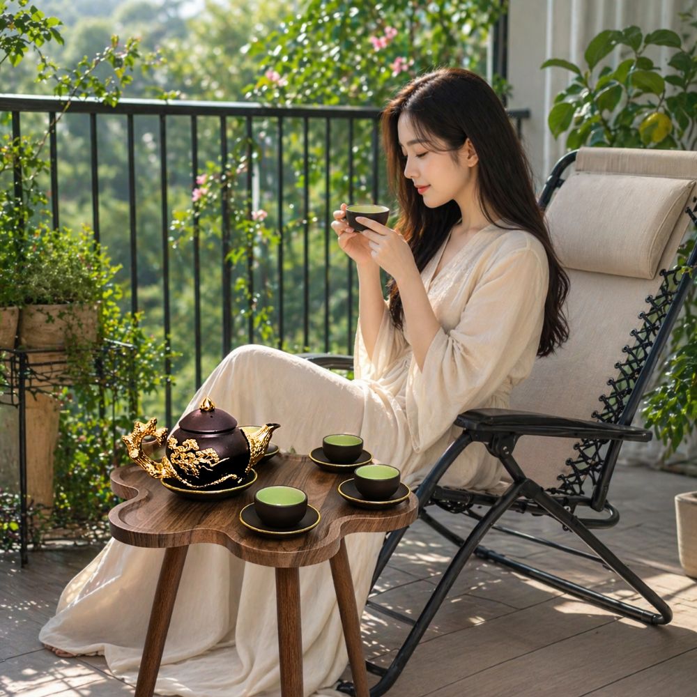 gu sống qua ấm chén trà