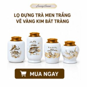 lọ sứ đựng trà