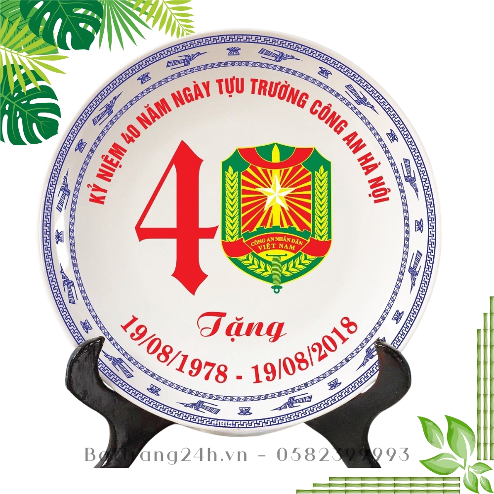 đĩa lưu niệm in logo