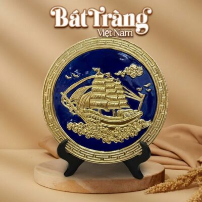 Đĩa lưu niệm Bát Tràng in logo theo yêu cầu – Quà tặng sự kiện cao cấp - Ảnh 3