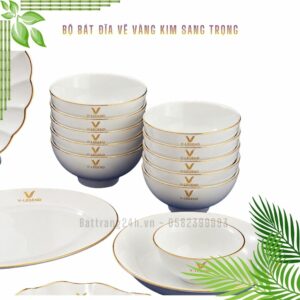 Alternative view of Bộ bát đĩa | bộ đồ ăn gia đình | Quà tặng in logo thương hiệu cho doanh nghiệp tổ chức