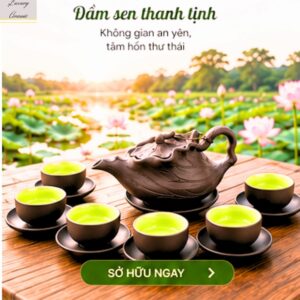 Alternative view of Bộ Ấm Chén Tử Sa Bát Tràng Hoa Đắp Nổi Cao Cấp